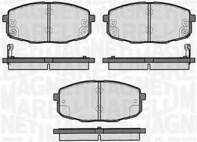 MAGNETI MARELLI 363916060281 -  Комплект тормозных колодок, дисковый тормоз